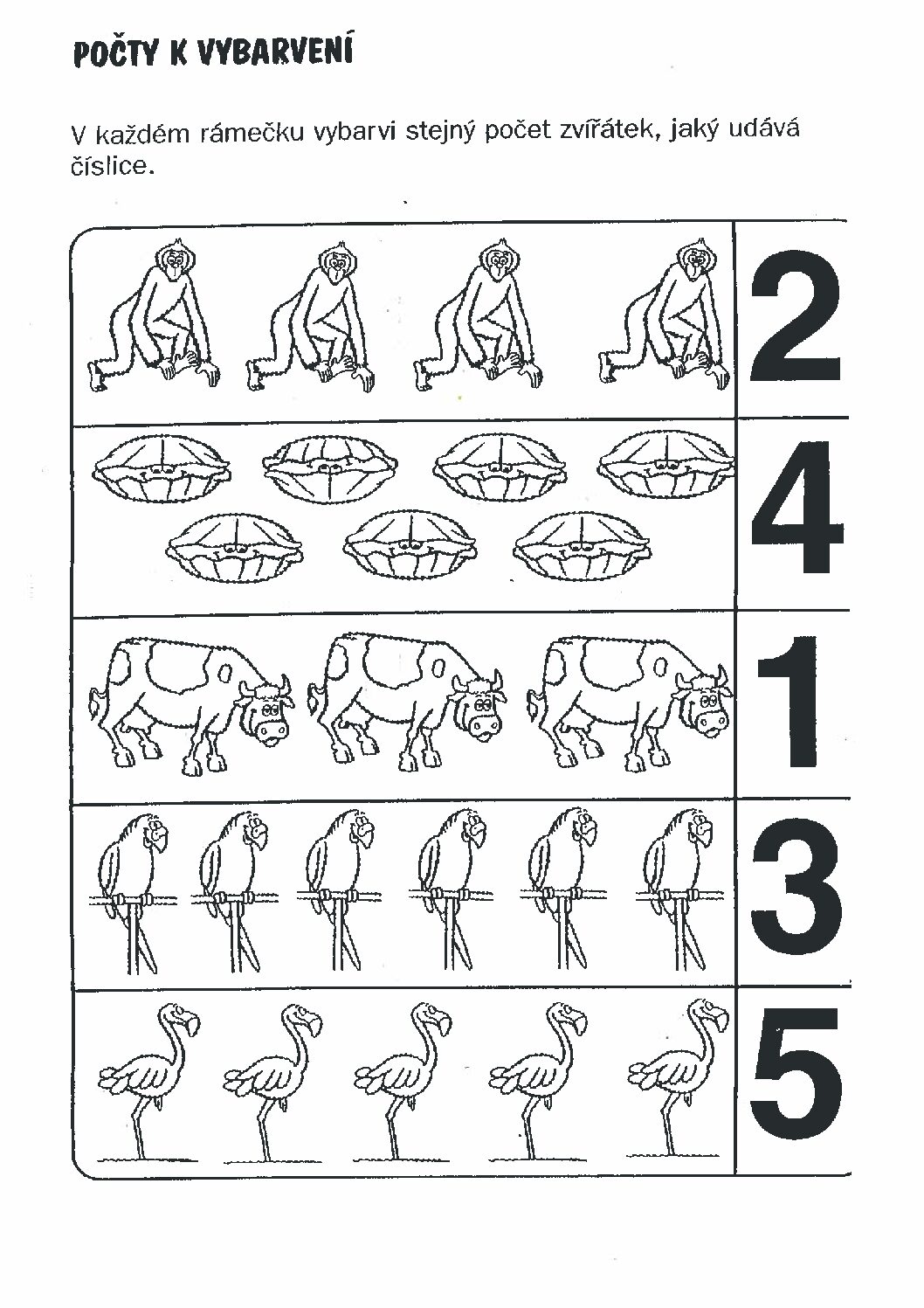Pojedeme do ZOO – pracovní listy